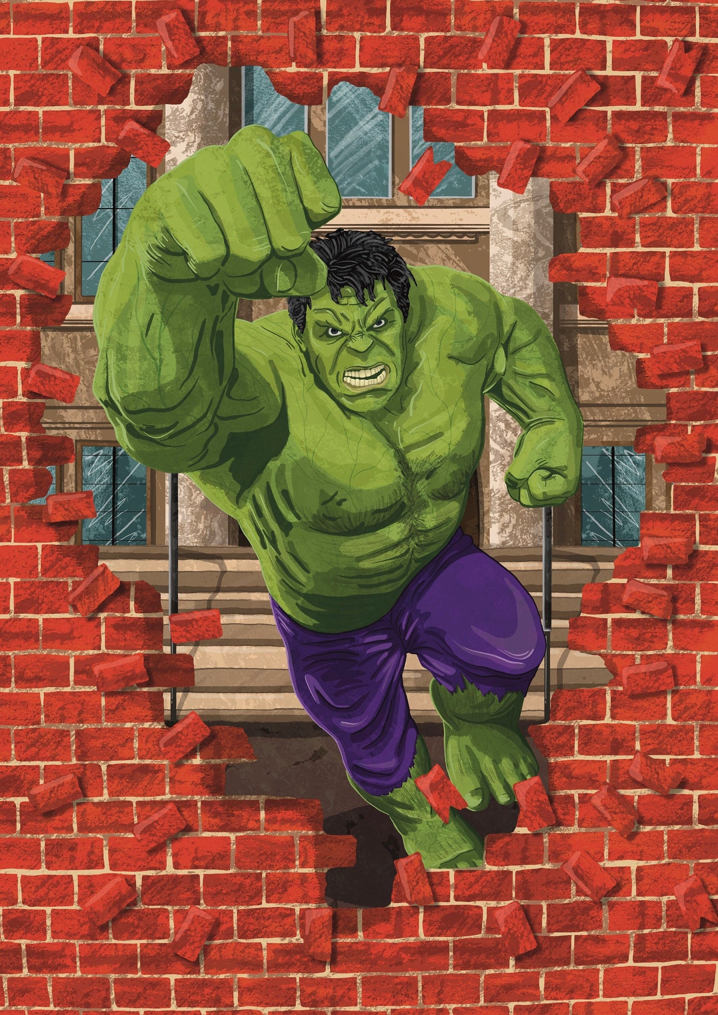 Wall Art | Incredible Hulk | Marvel | Illustration Print