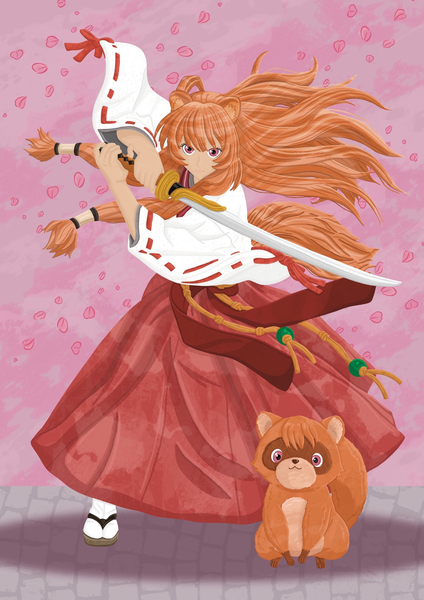 Wall Art | Raphtalia | Anime | Rise of the Shield Hero | Illustration Print