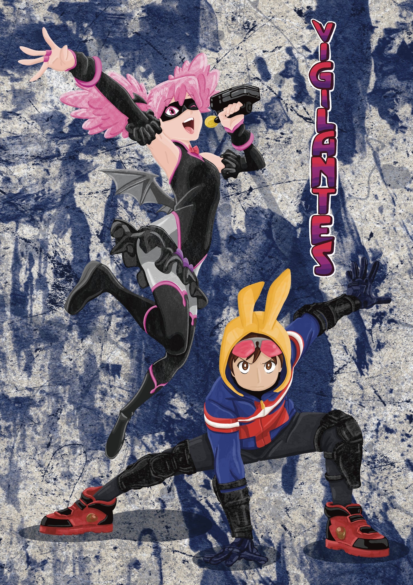 Wall Art | Pop Step and The Crawler | Anime | My Hero Academia - Vigilantes | Illustration Print