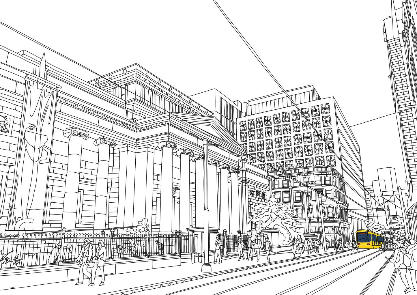 Line Art | Manchester Gallery | Landmark | Illustration Print