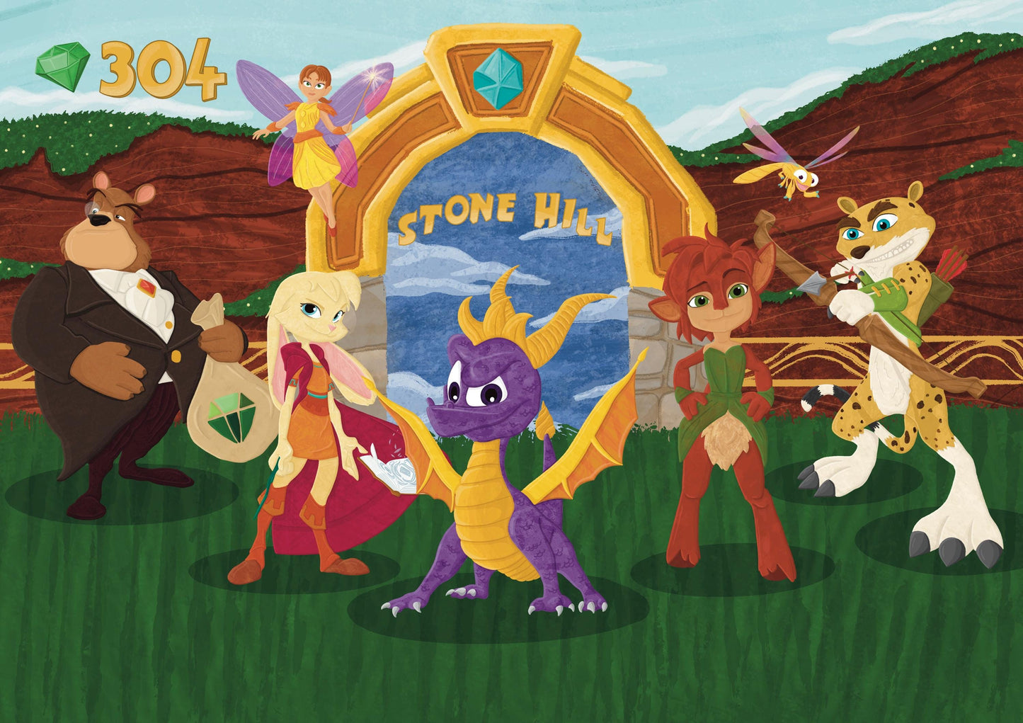 Wall Art | Spyro | Activision | Illustration Print