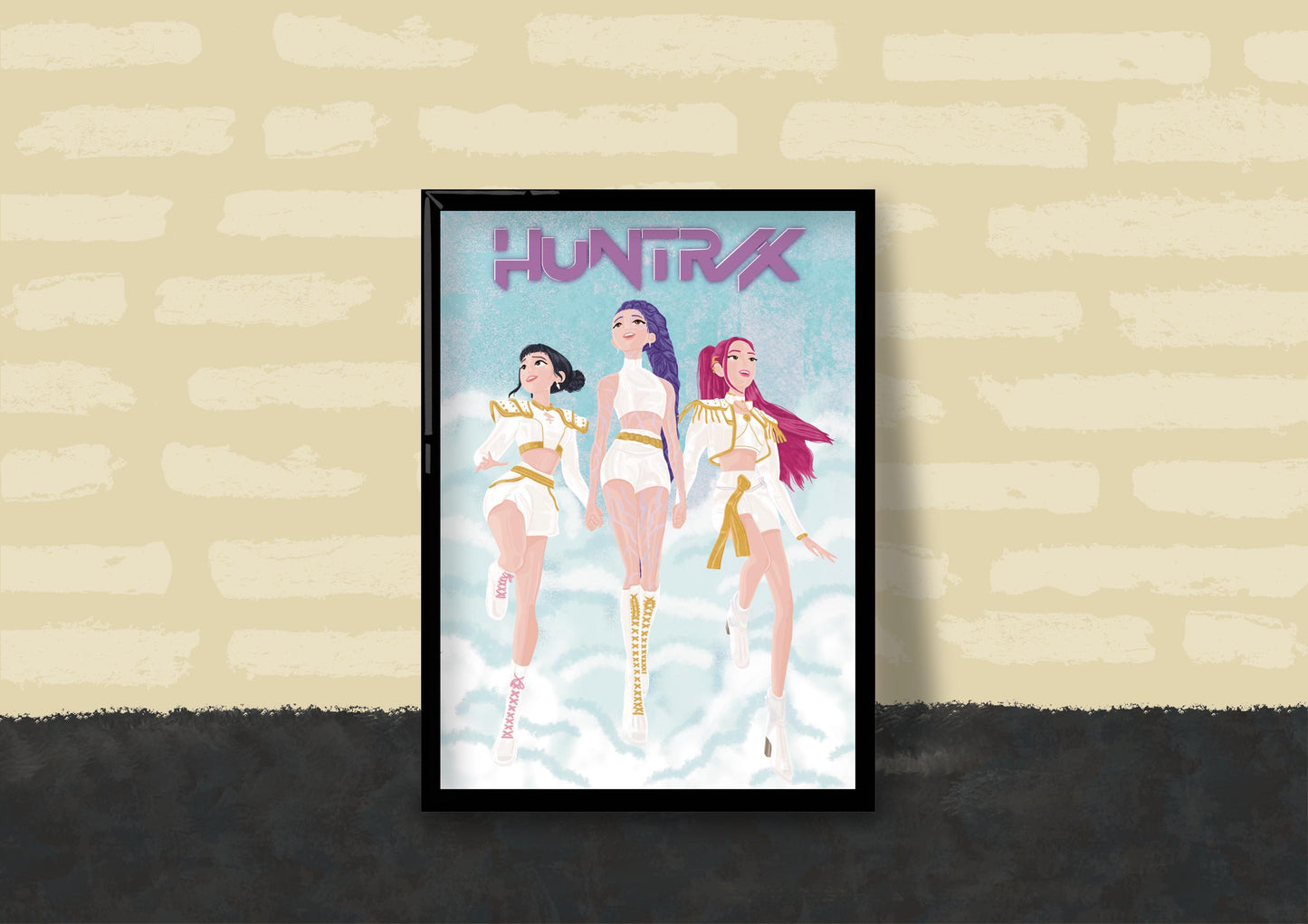 Wall Art | Huntrix | Kpop demon hunters | Illustration Print