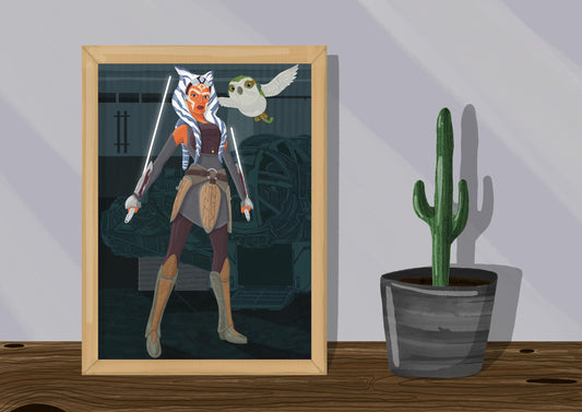 Wall Art | Ahsoka and Morai | Star Wars | Illustration Print