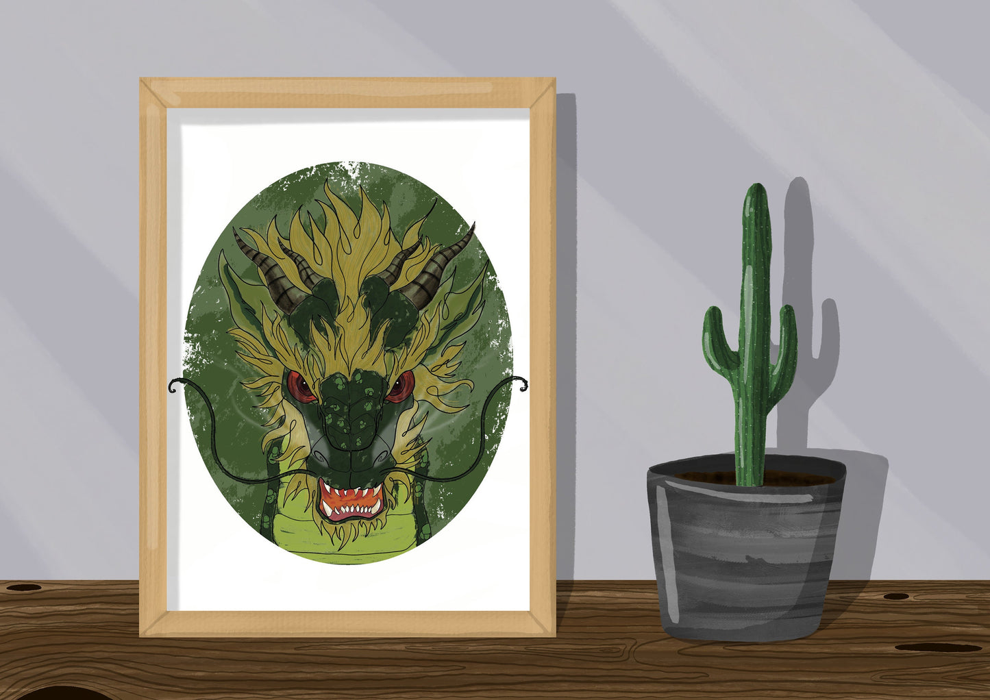 Wall Art | Dragon | Mythical Creature | Illustration Print