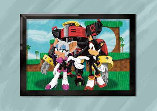 Wall Art | Team Dark | Shadow | Saga | Illustration Print