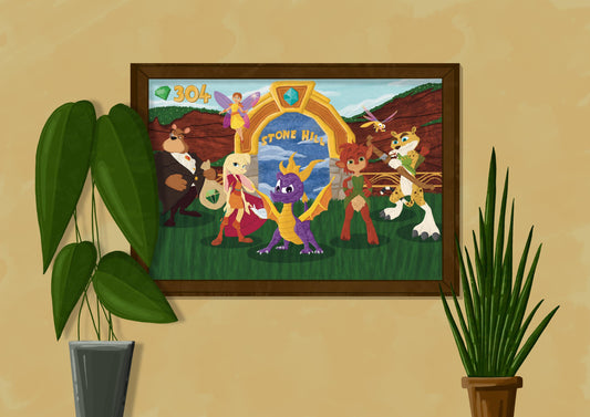 Wall Art | Spyro | Activision | Illustration Print