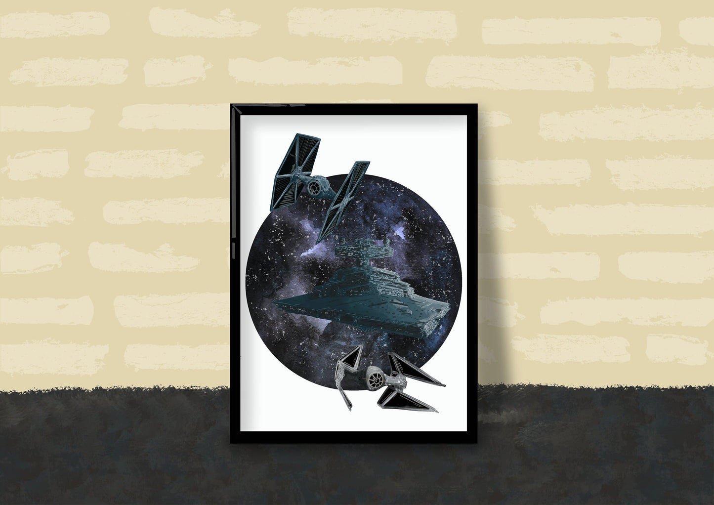 Wall Art | Star Wars Ships | Empire | Rebellion | Illustration Print