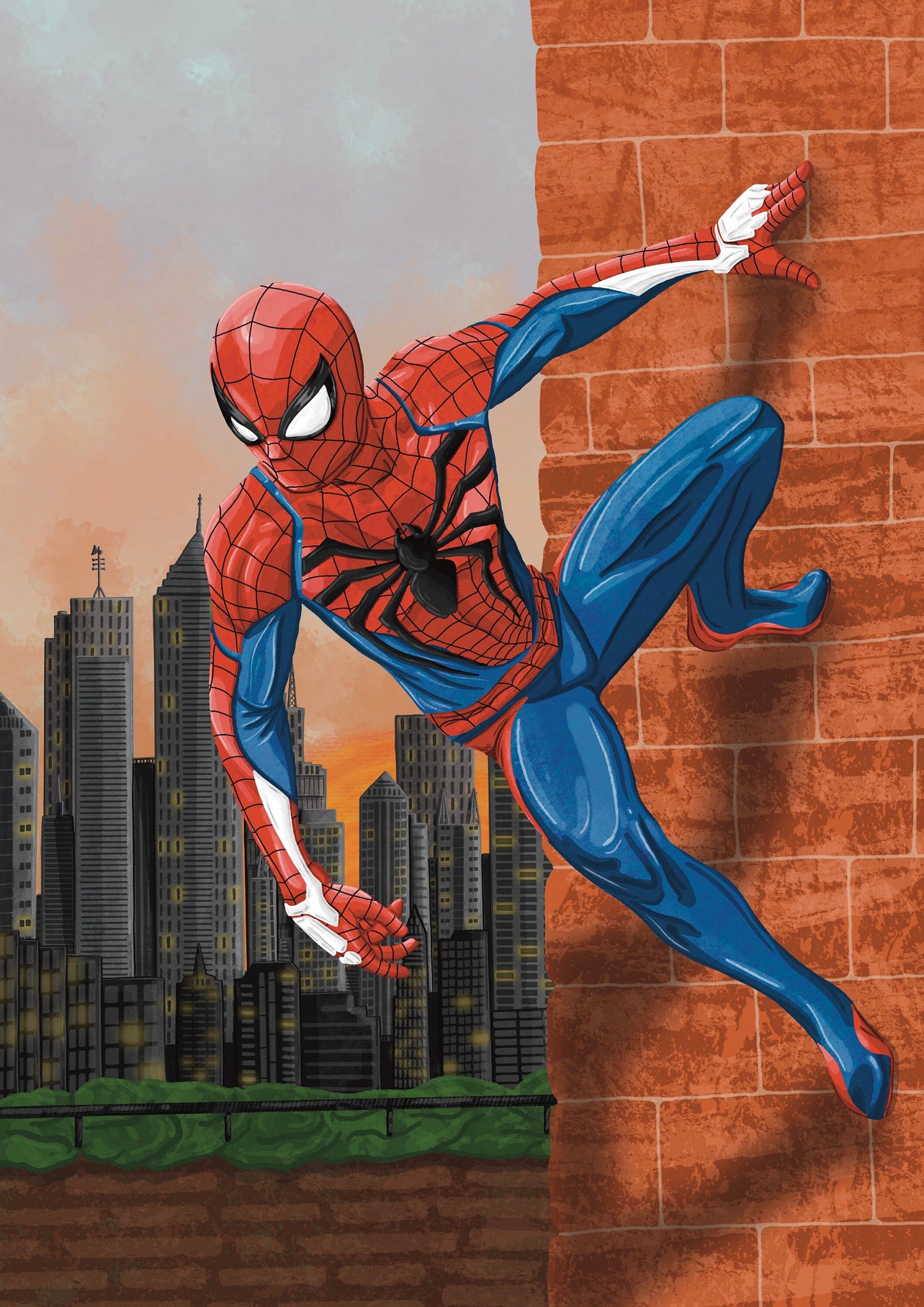 Wall Art | Spiderman | Marvel | Illustration Print