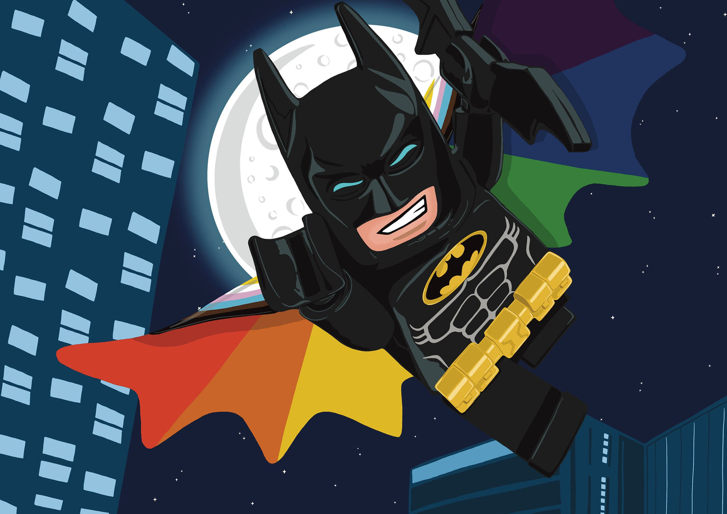 Wall Art | Lego Batman | Illustration Print