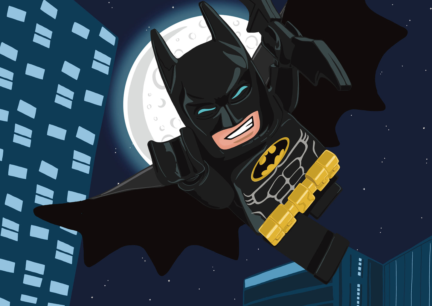 Wall Art | Lego Batman | Illustration Print