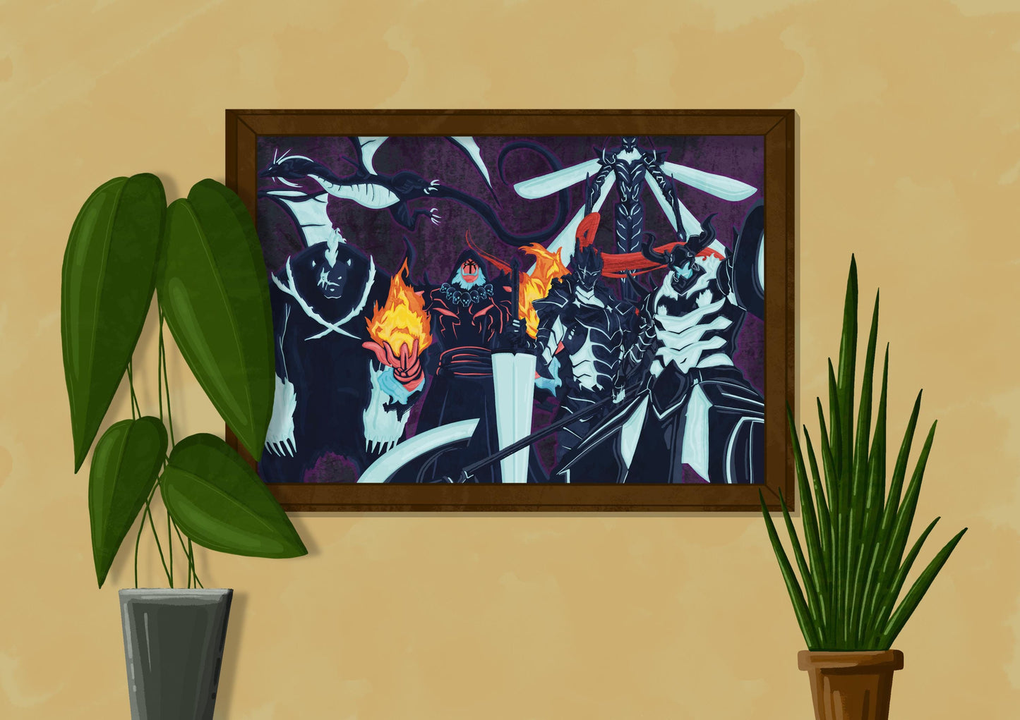 Wall Art | Shadow Army | Anime | Solo Levelling | Illustration Print