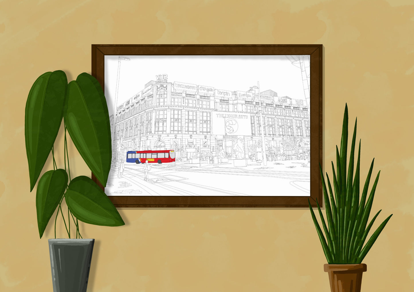 Line Art | Manchester Printworks | Landmark | Illustration Print