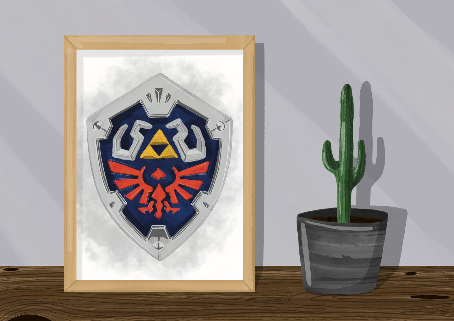 Wall Art | Link's Shield | Zelda | Illustration Print