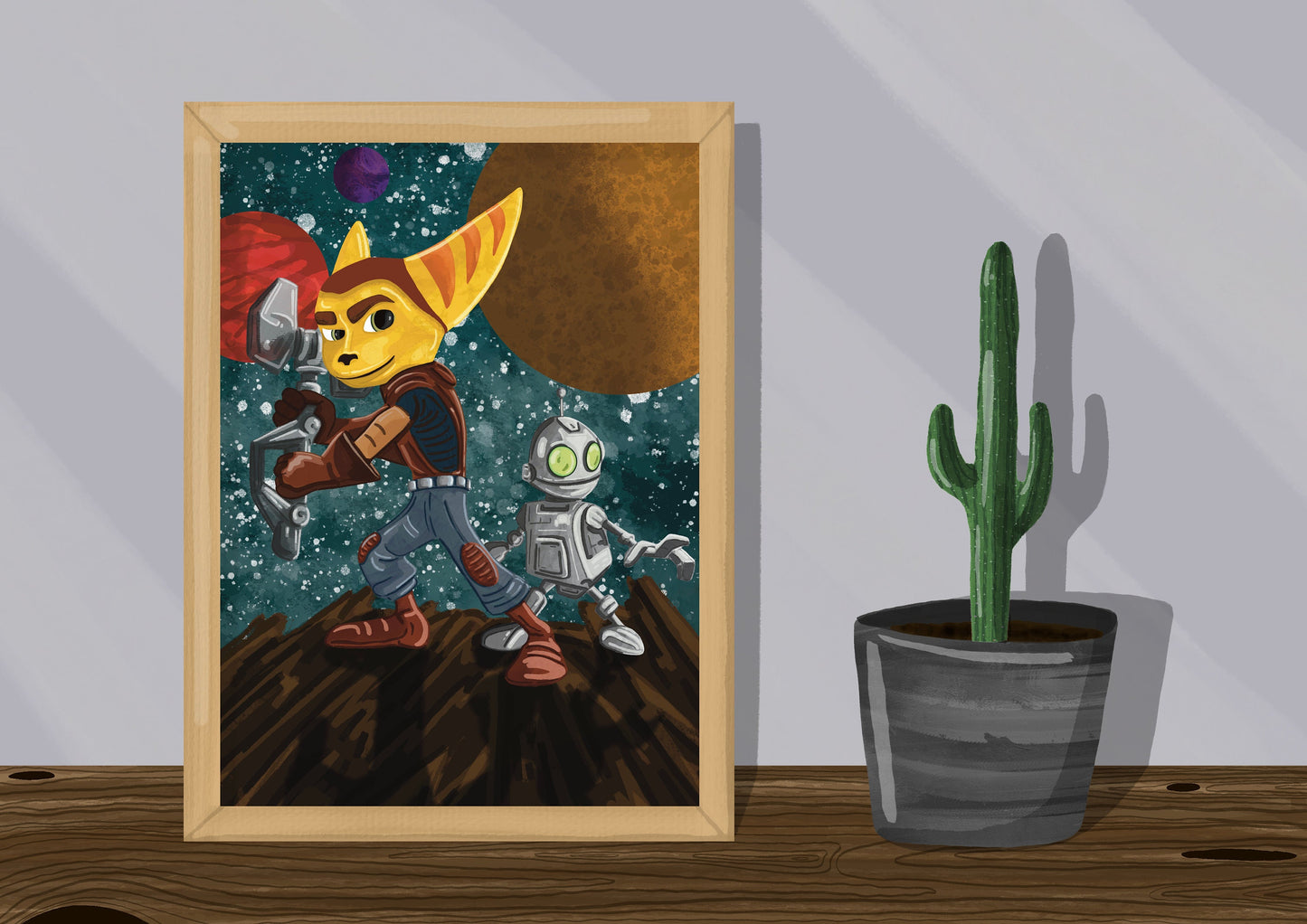 Wall Art | Ratchet & Clank | Illustration Print