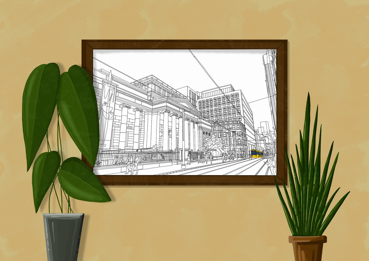 Line Art | Manchester Gallery | Landmark | Illustration Print