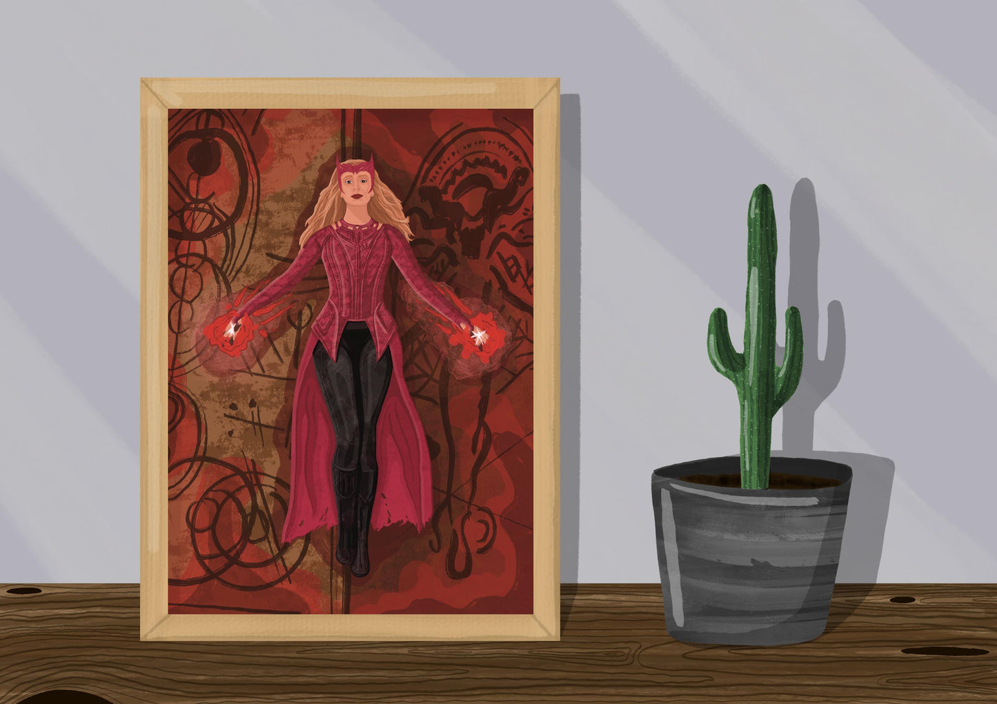 Wall Art | Scarlet Witch | Marvel | Illustration Print