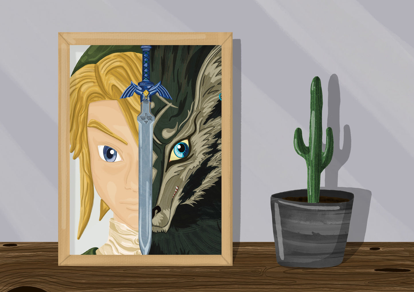 Wall Art | Link Twilight Princess | Zelda | Illustration Print