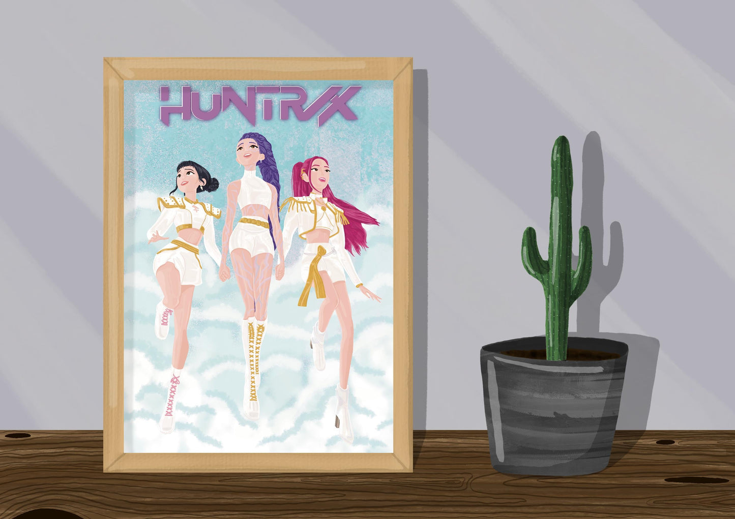 Wall Art | Huntrix | Kpop demon hunters | Illustration Print