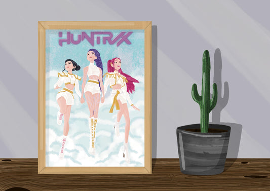 Wall Art | Huntrix | Kpop demon hunters | Illustration Print