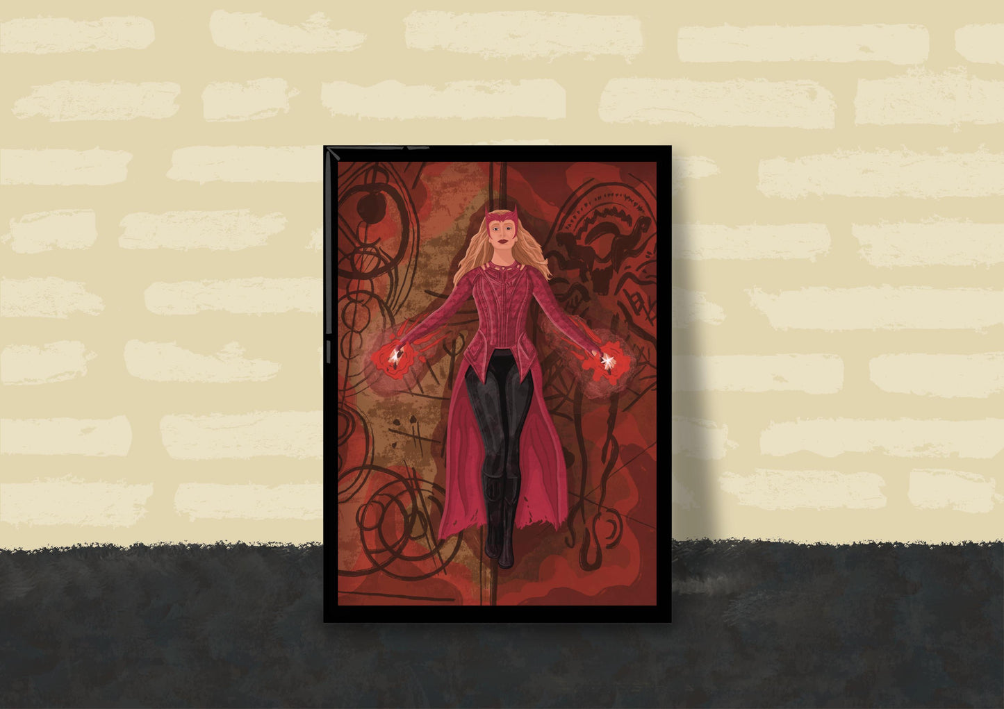 Wall Art | Scarlet Witch | Marvel | Illustration Print
