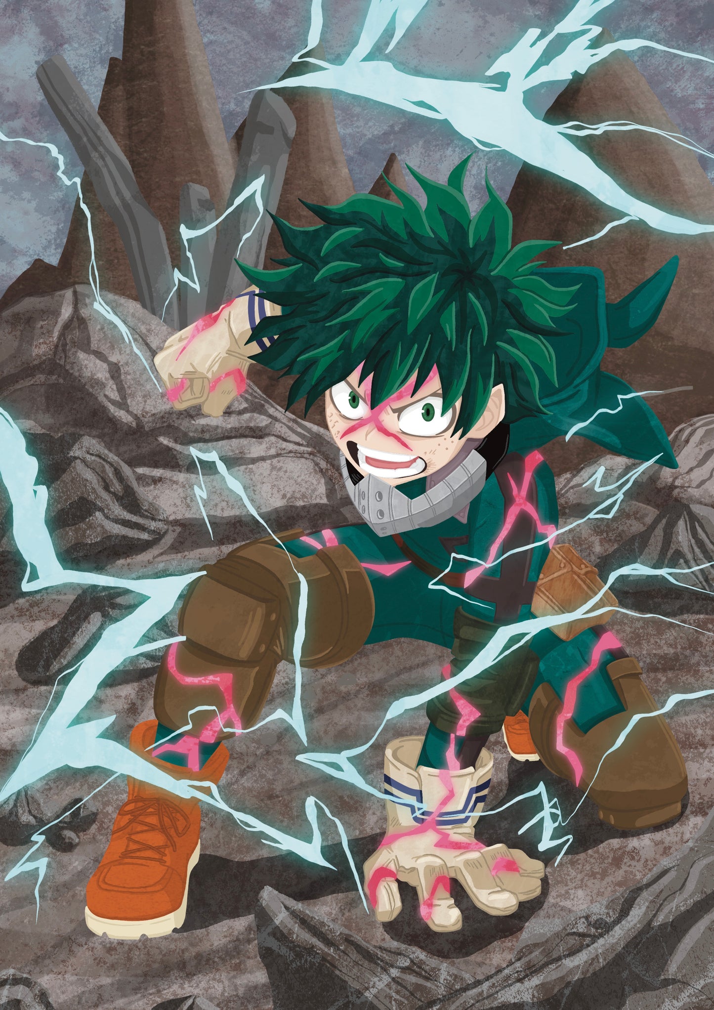 Wall Art | Deku | Anime | My Hero Academia | Illustration Print