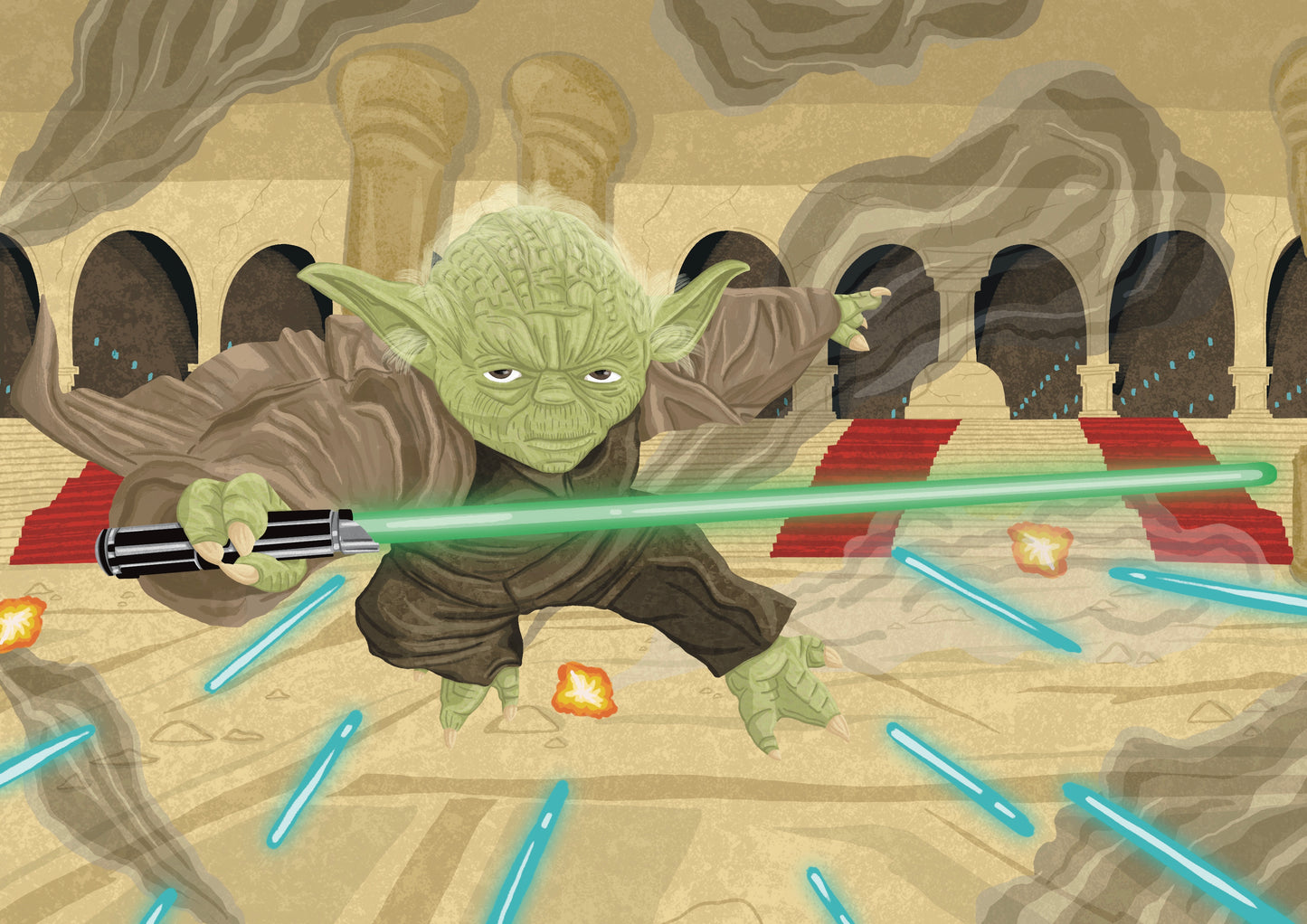 Wall Art | Yoda | Star Wars | Illustration Print