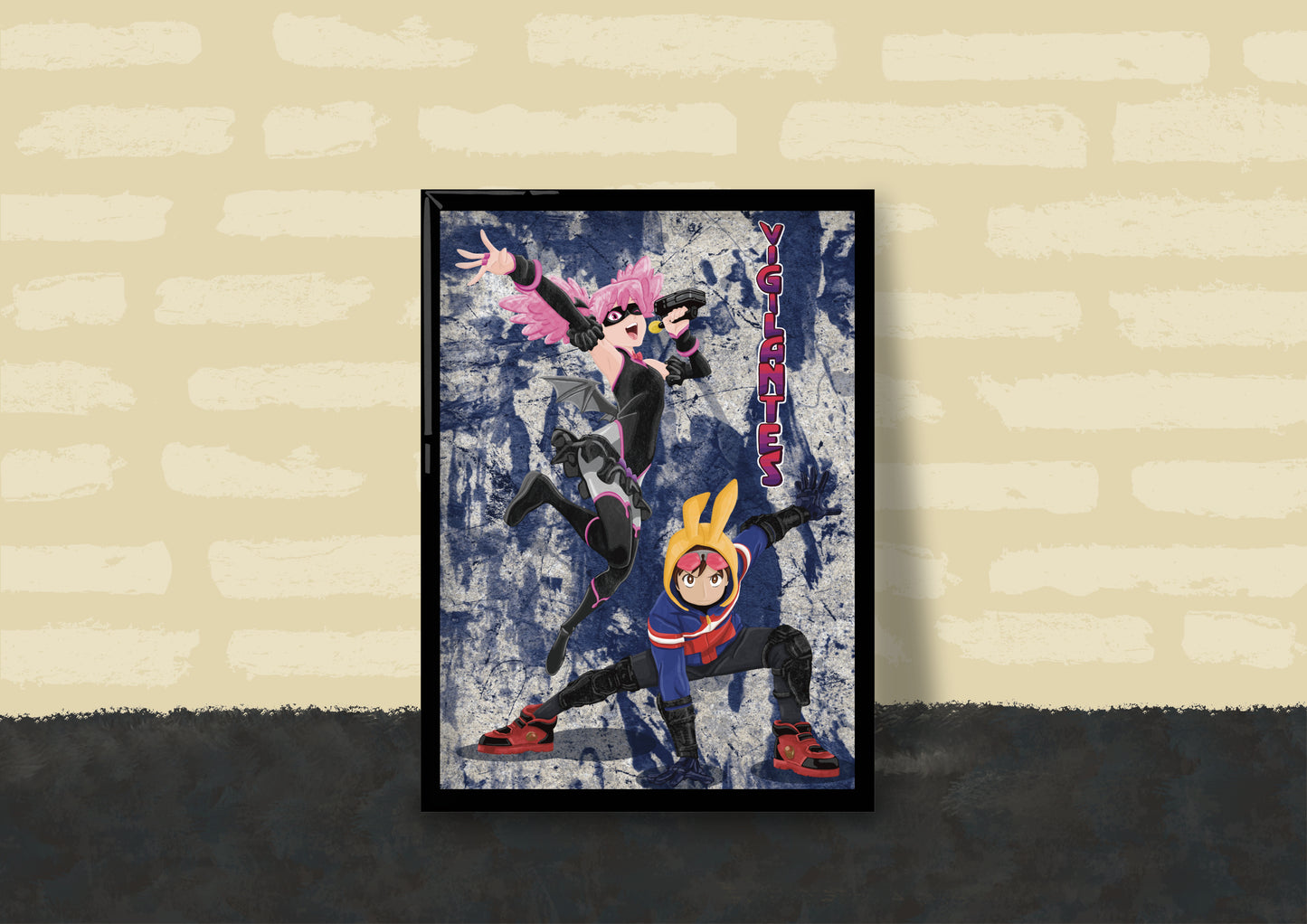 Wall Art | Pop Step and The Crawler | Anime | My Hero Academia - Vigilantes | Illustration Print