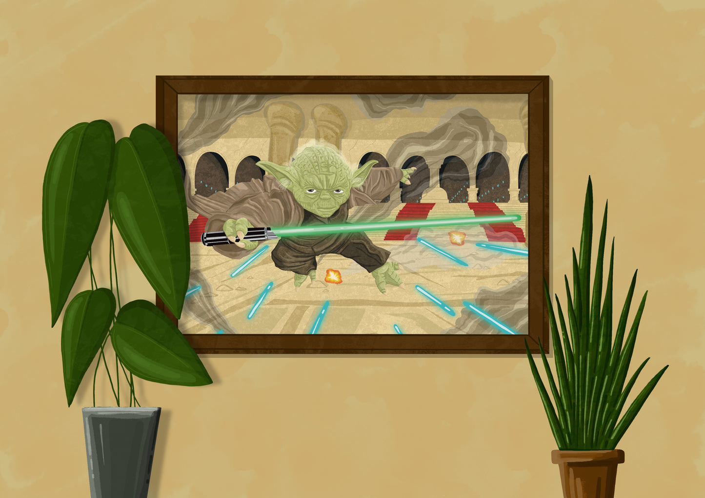 Wall Art | Yoda | Star Wars | Illustration Print