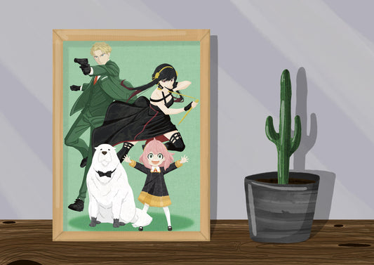 Wall Art | Spy Family | Anime | Illustration Print