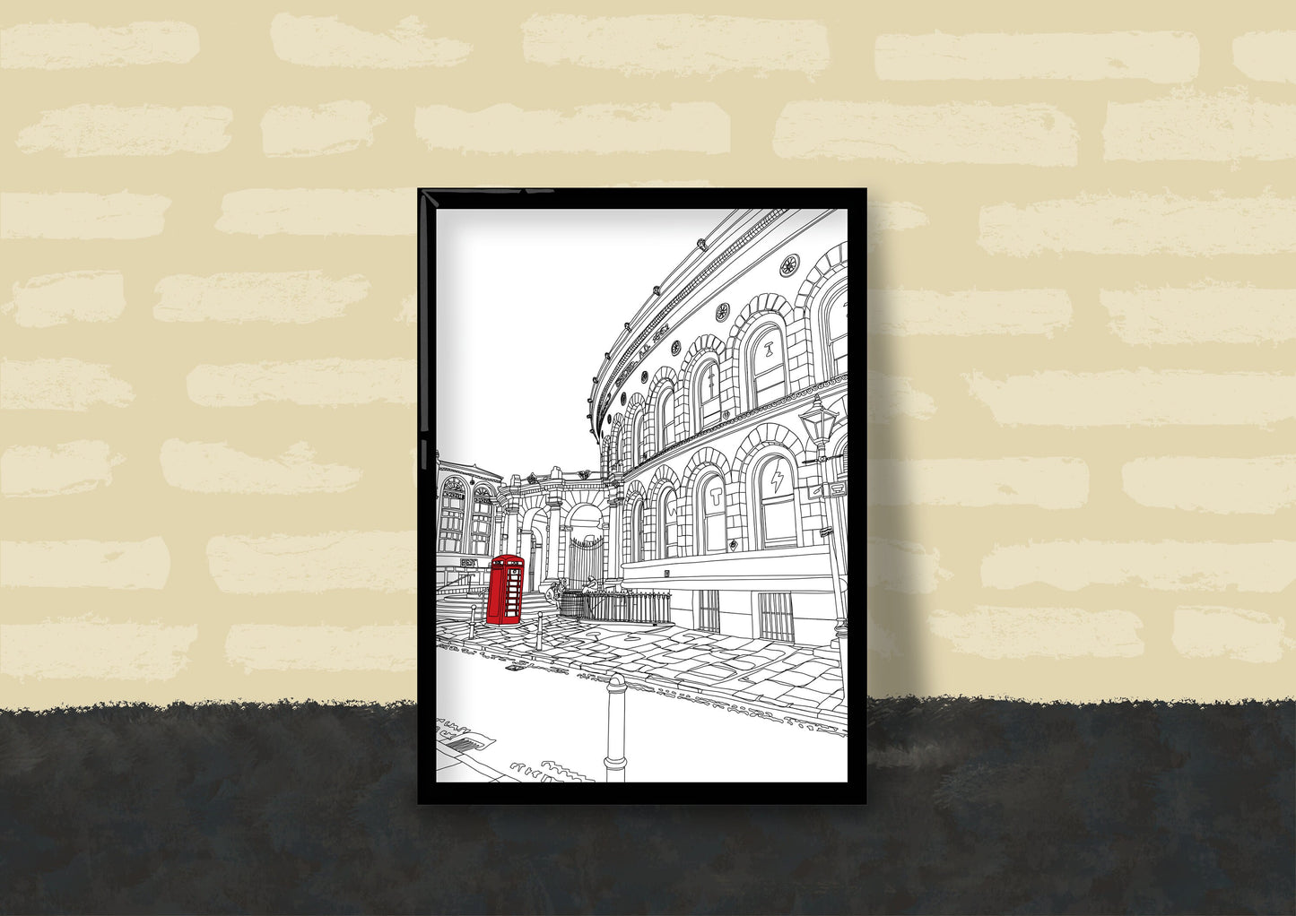Line Art | Leeds Corn Exchange | Landmark | Illustration Print
