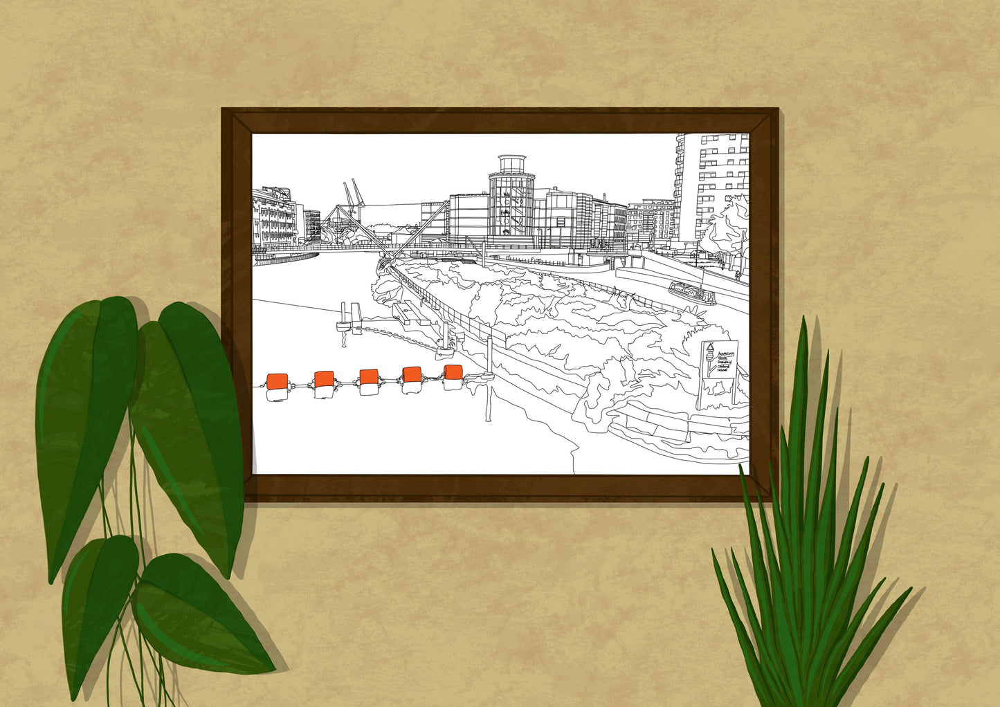 Line Art | Leeds Royal Armouries | Landmark | Illustration Print