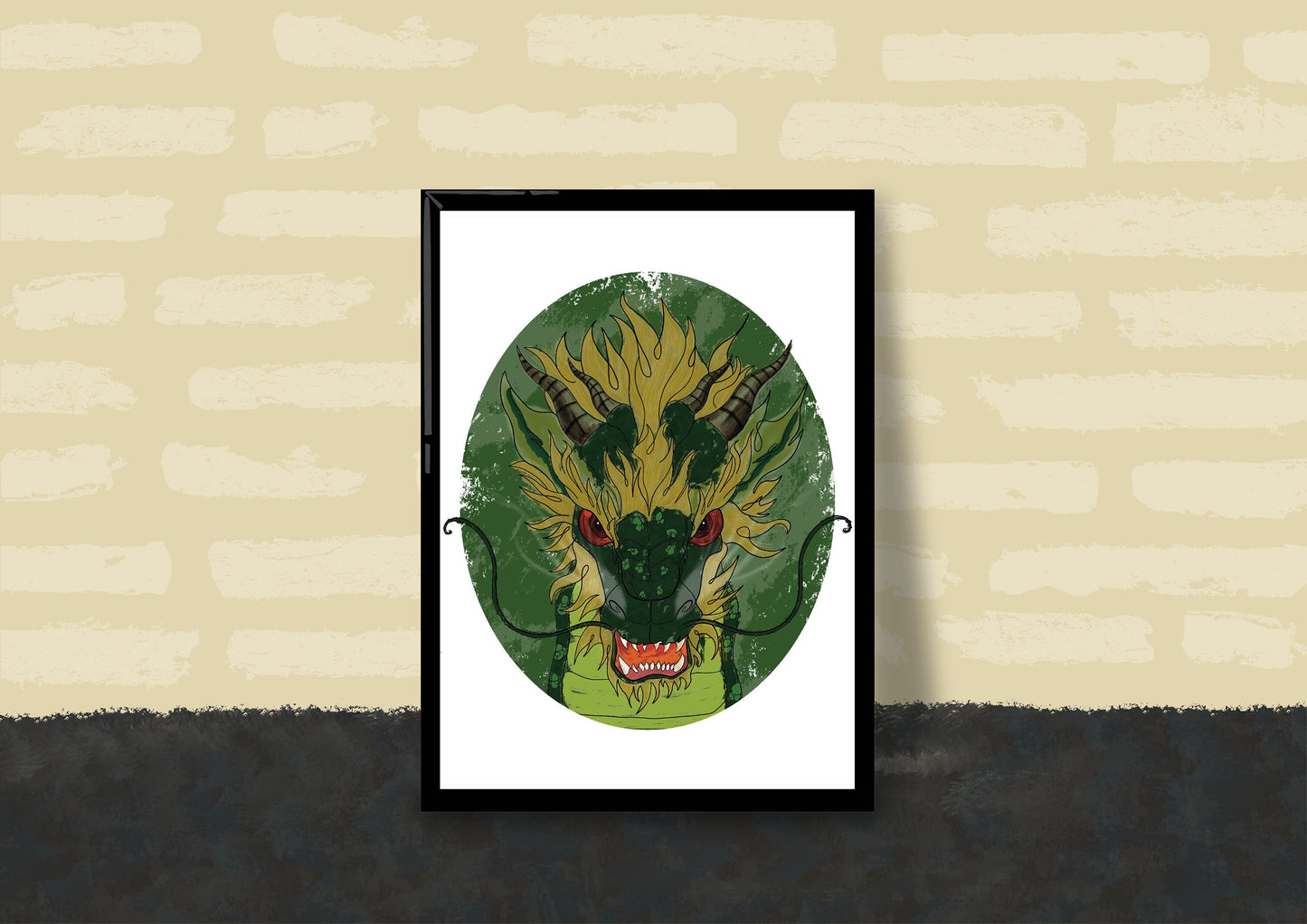 Wall Art | Dragon | Mythical Creature | Illustration Print