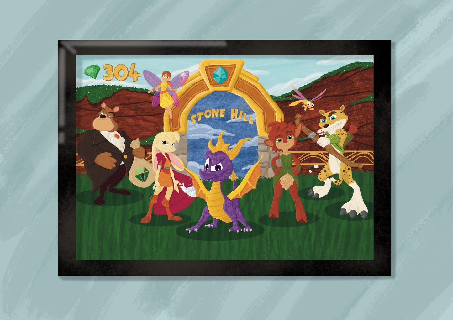 Wall Art | Spyro | Activision | Illustration Print