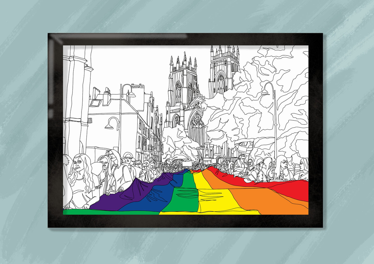 Line Art | York Minster | Landmark | Pride | Illustration Print