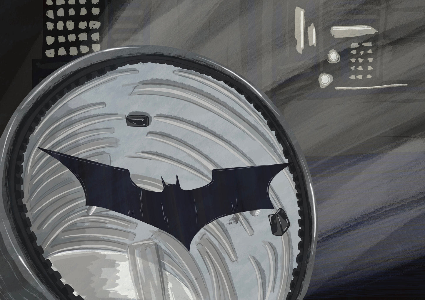 Wall Art | Bat signal | Batman | Illustration Print