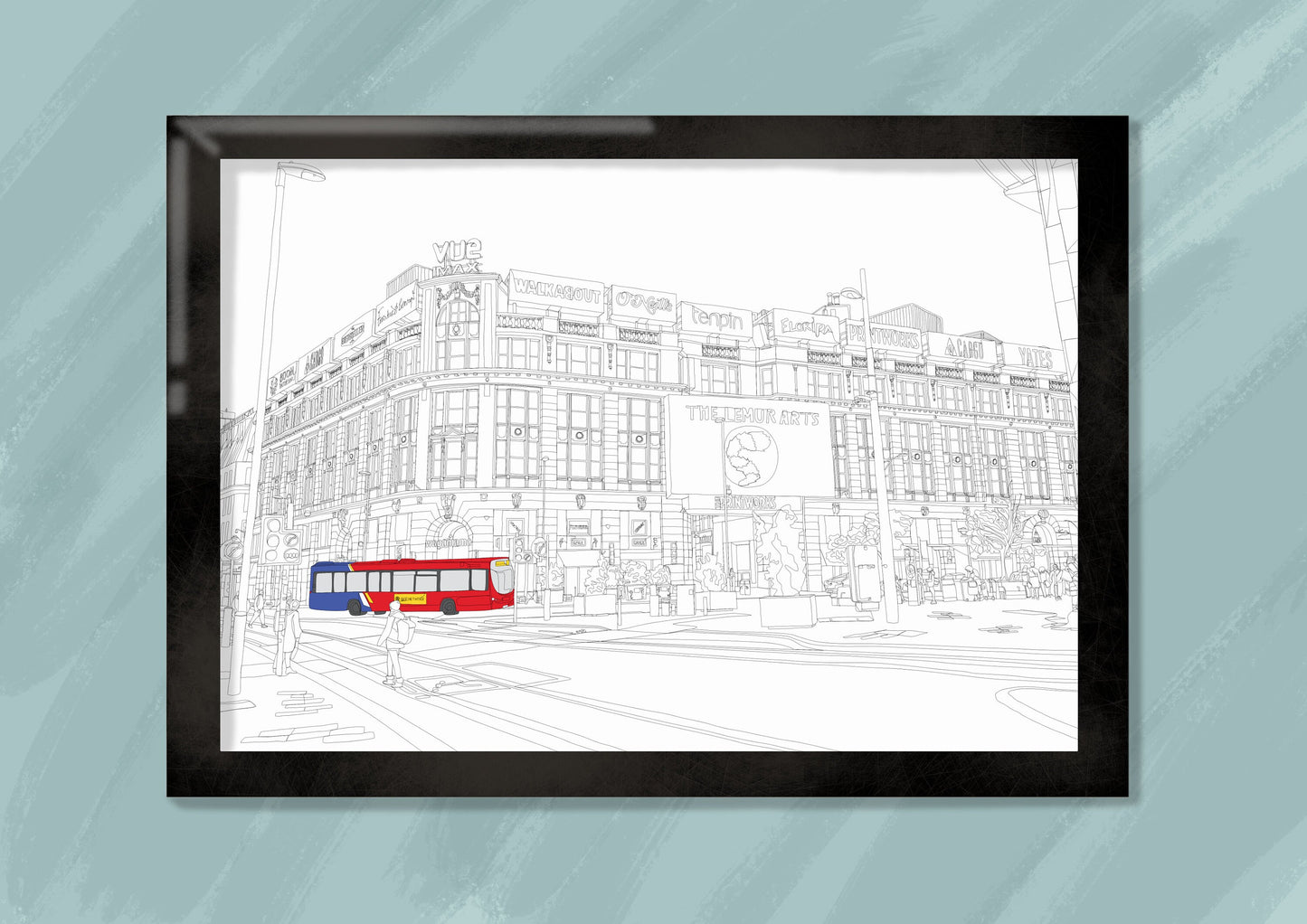 Line Art | Manchester Printworks | Landmark | Illustration Print