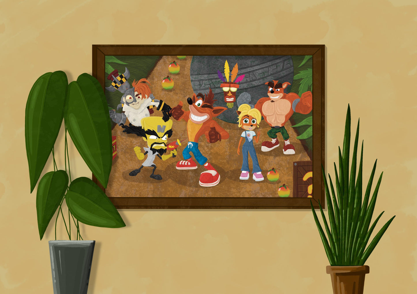 Wall Art | Crash Bandicoot | Activision | Illustration Print