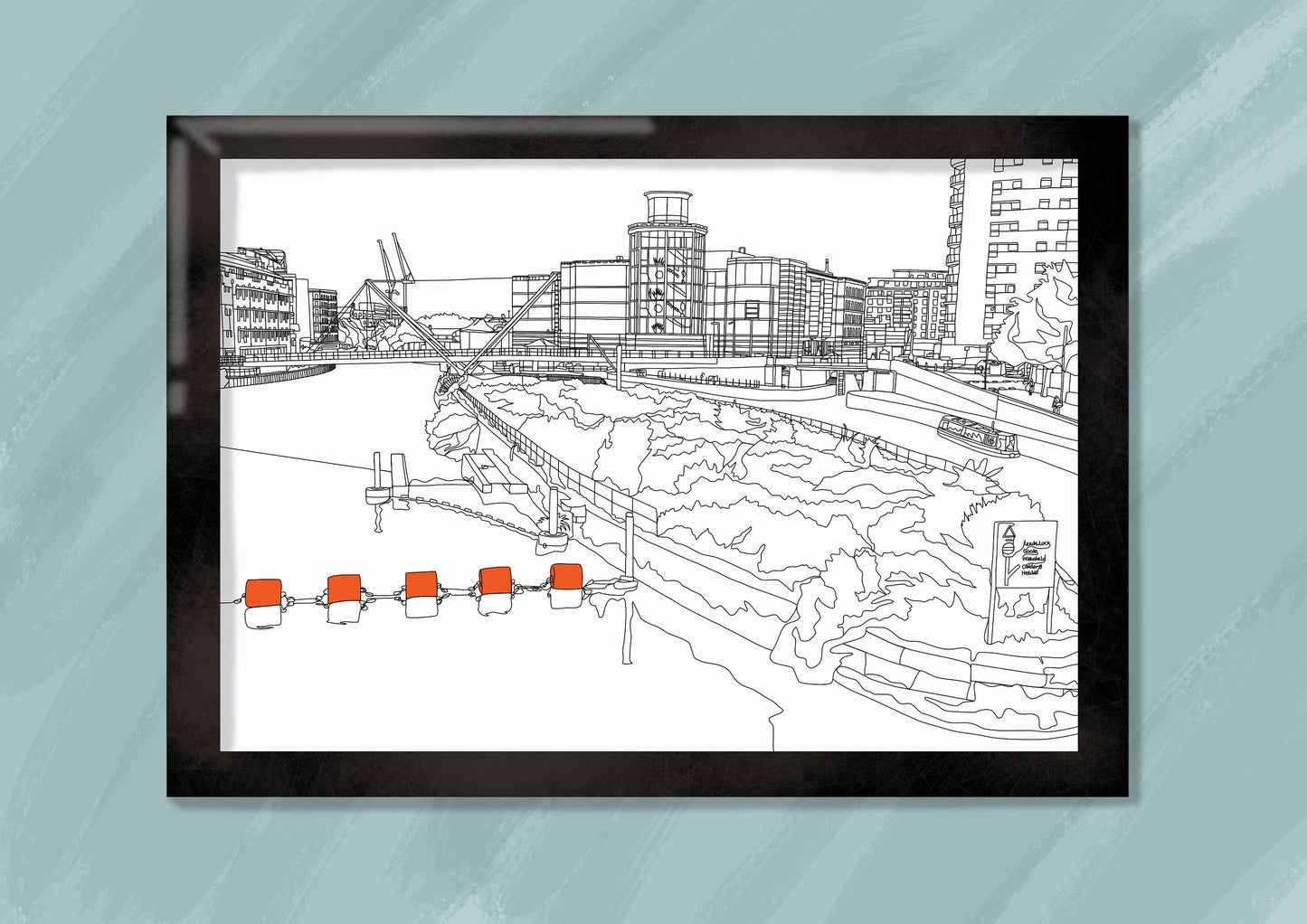 Line Art | Leeds Royal Armouries | Landmark | Illustration Print